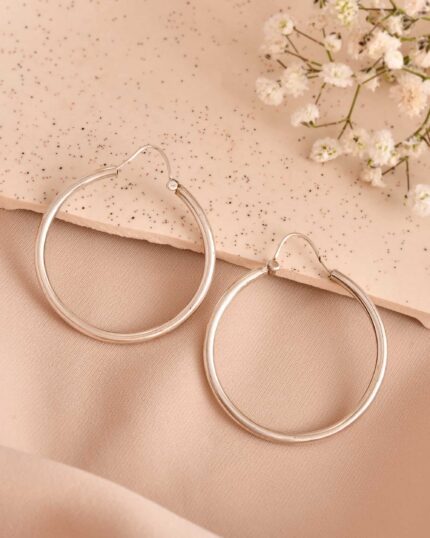 Amara Hoops Silver Large